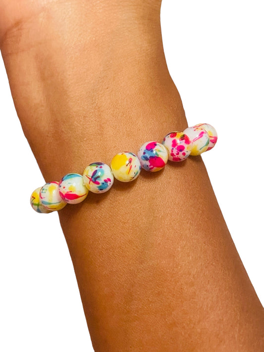 Birthday Cake Beaded Bracelet