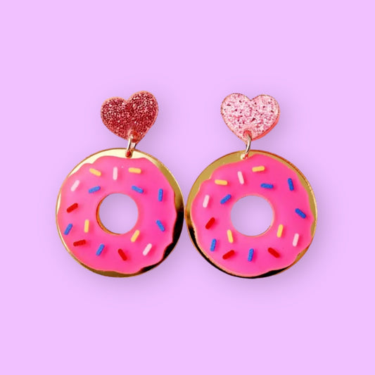 Sprinkle Donut Earrings