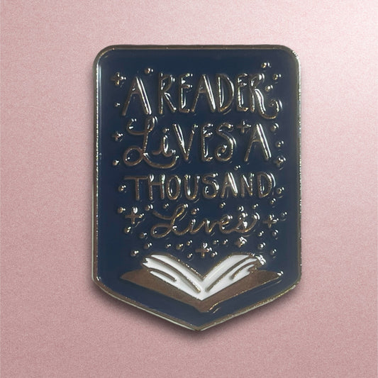 Reader Enamel Pin